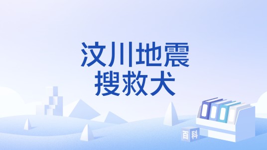 汶川地震搜救犬