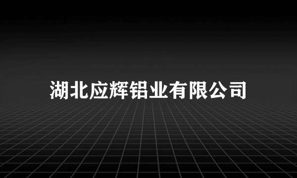 湖北应辉铝业有限公司
