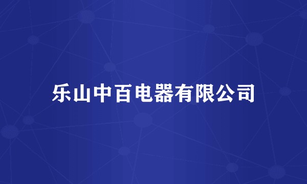 乐山中百电器有限公司