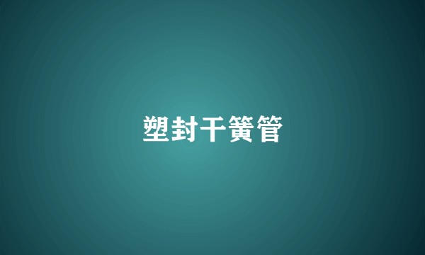 塑封干簧管