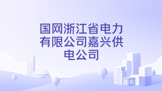 国网浙江省电力有限公司嘉兴供电公司
