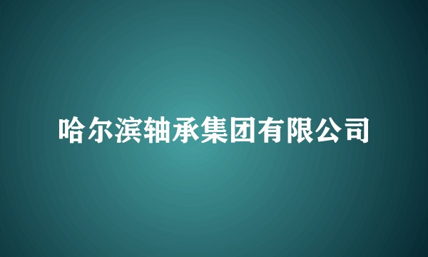 哈尔滨轴承集团有限公司