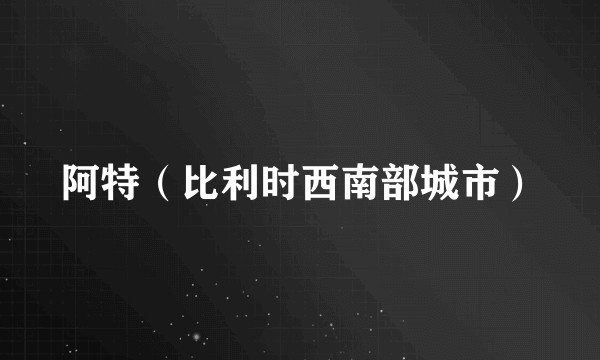 阿特（比利时西南部城市）