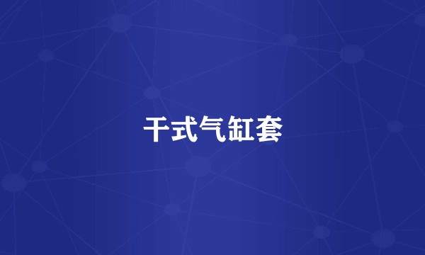 干式气缸套
