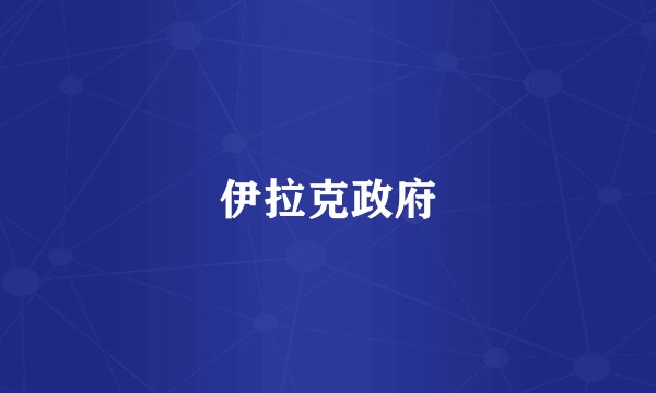 伊拉克政府