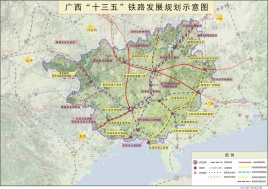 广西城际铁路网
