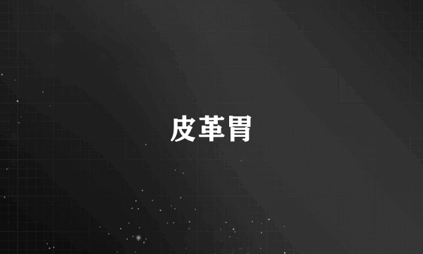 皮革胃