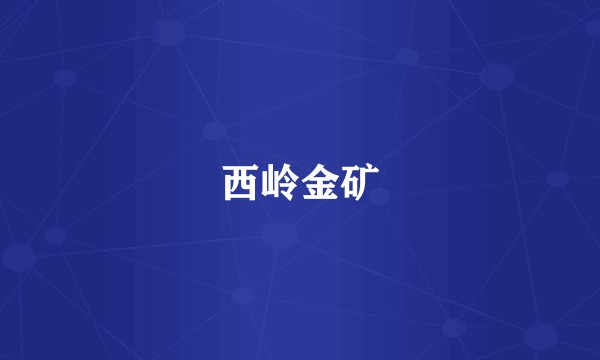 西岭金矿