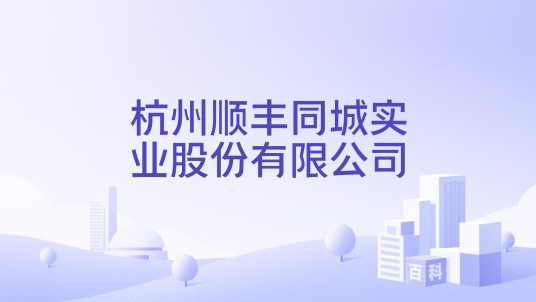 杭州顺丰同城实业股份有限公司