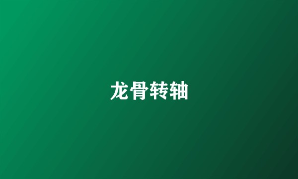 龙骨转轴