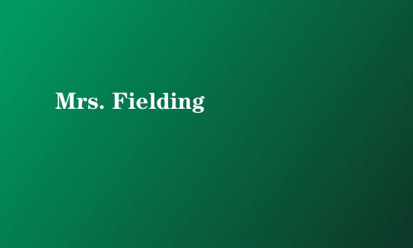 Mrs. Fielding