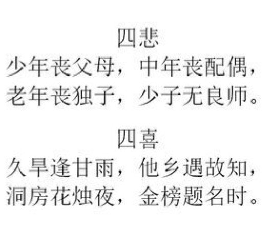 四喜（汪洙所作五言绝句）