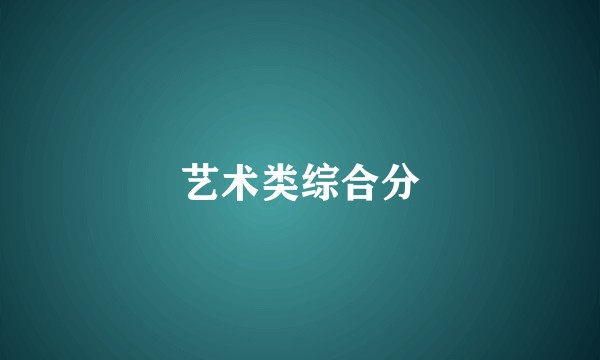 艺术类综合分