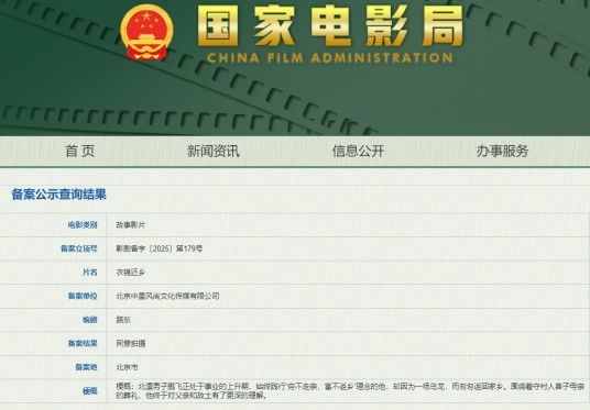 衣锦还乡（路东编剧并执导的电影）