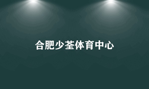 合肥少荃体育中心