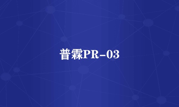 普霖PR-03