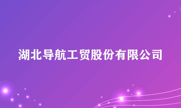 湖北导航工贸股份有限公司