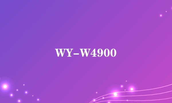 WY-W4900