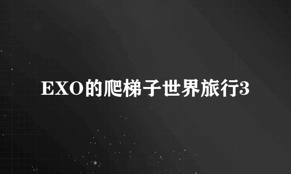 EXO的爬梯子世界旅行3