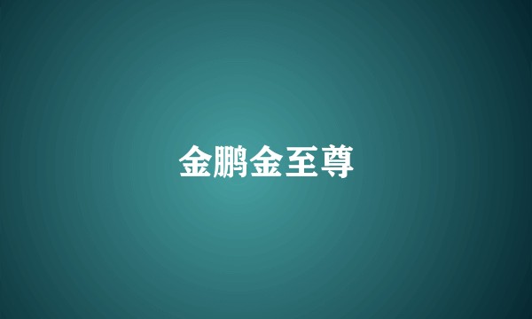 金鹏金至尊
