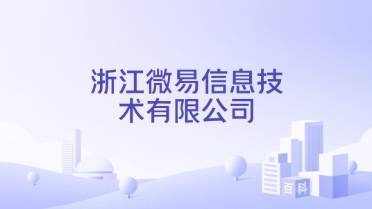 浙江微易信息技术有限公司