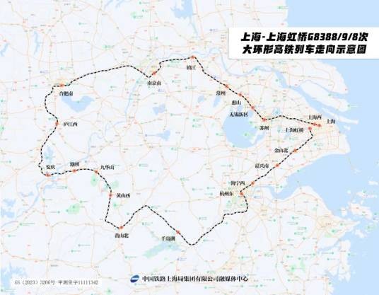 长三角大环形高铁