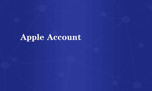 Apple Account