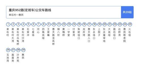 重庆公交952路