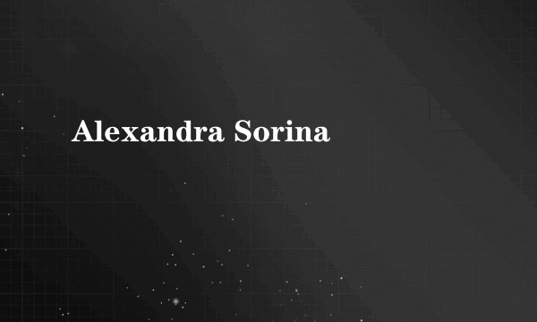 Alexandra Sorina