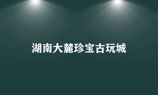 湖南大麓珍宝古玩城