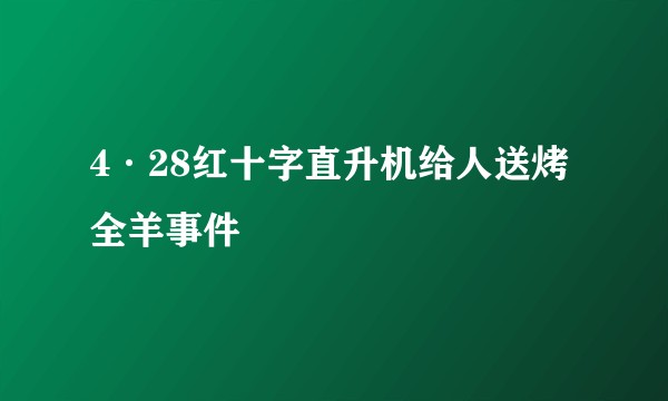4·28红十字直升机给人送烤全羊事件