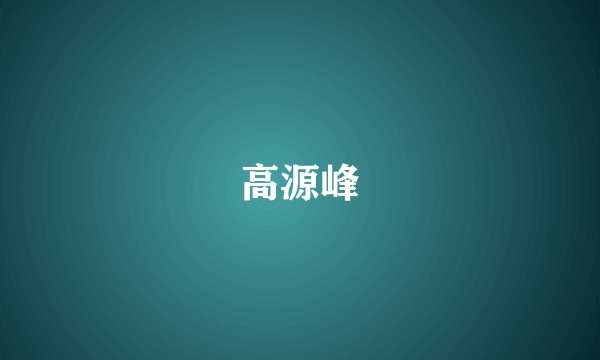 高源峰