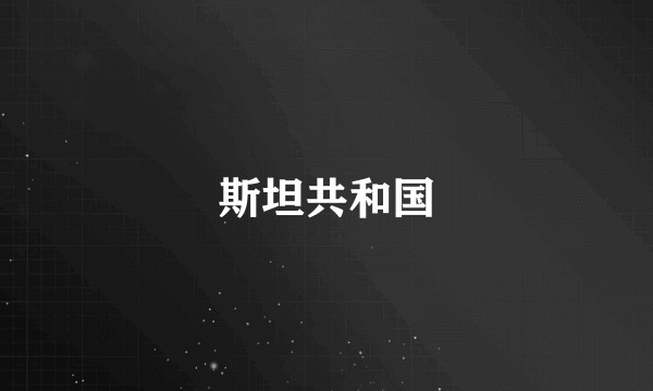 斯坦共和国