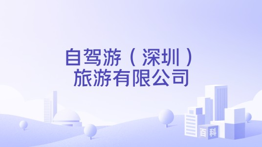 自驾游（深圳）旅游有限公司