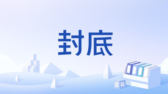 封底（赌术术语）