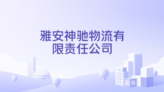 雅安神驰物流有限责任公司