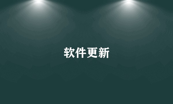 软件更新