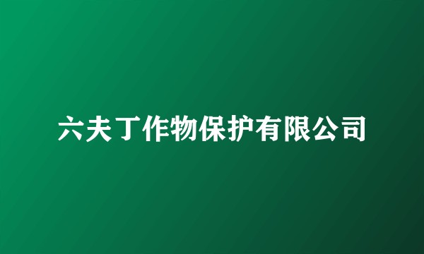 六夫丁作物保护有限公司