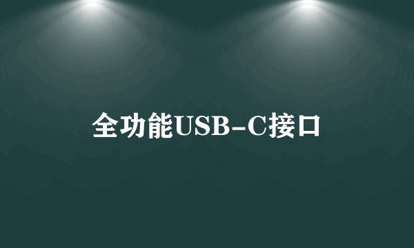 全功能USB-C接口