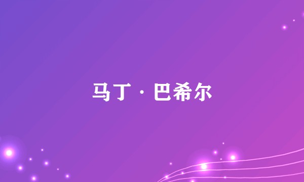 马丁·巴希尔