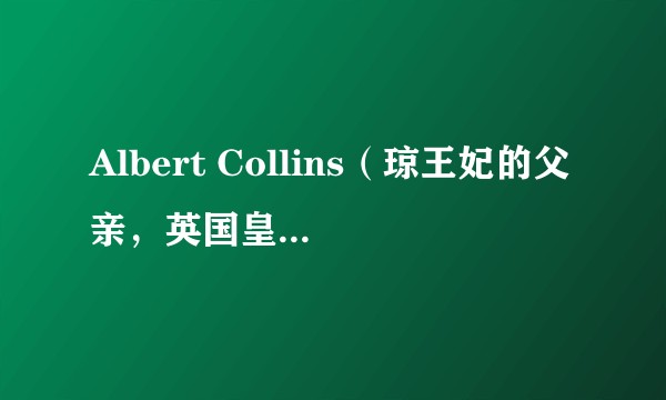 Albert Collins（琼王妃的父亲，英国皇家炮兵成员）