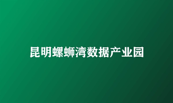 昆明螺蛳湾数据产业园