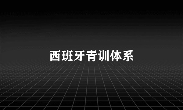 西班牙青训体系