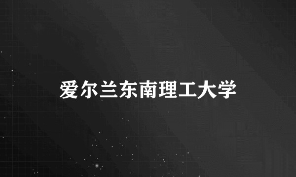 爱尔兰东南理工大学