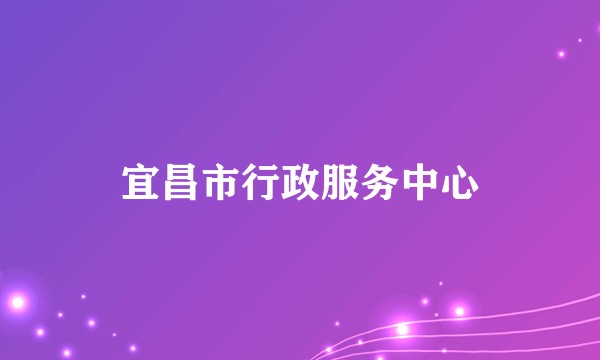 宜昌市行政服务中心