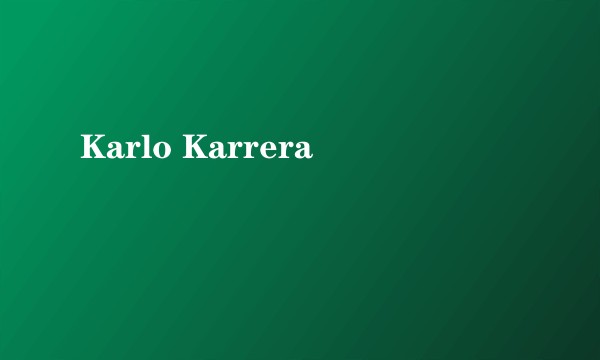 Karlo Karrera