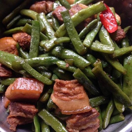 红烧肉四季豆