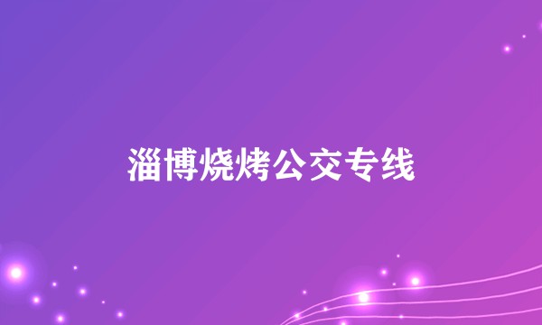 淄博烧烤公交专线