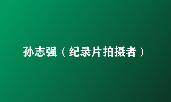 孙志强（纪录片拍摄者）