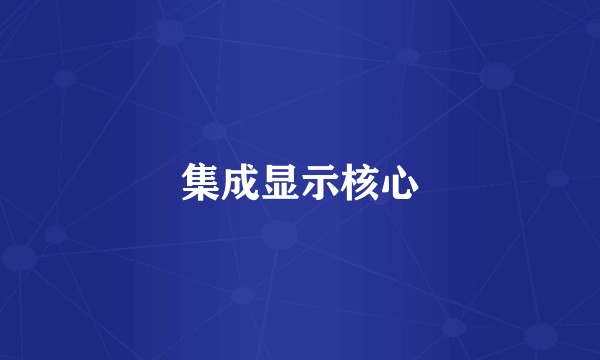 集成显示核心